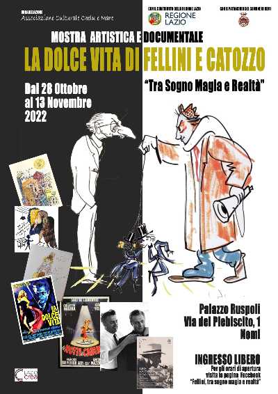 Inaugurata la mostra LA DOLCE VITA DI FELLINI E CATOZZO: rari documenti e "chicche" ripercorrono il sodalizio tra regista e montatore