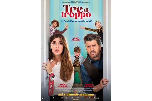 Ecco trailer e Poster di TRE DI TROPPO diretto e interpretato da Fabio De Luigi con Virginia Raffaele