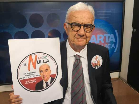 8 dicembre: Il movimento del Nulla - Gene Gnocchi a Ferrara con il nuovo spettacolo parodia della politica di oggi