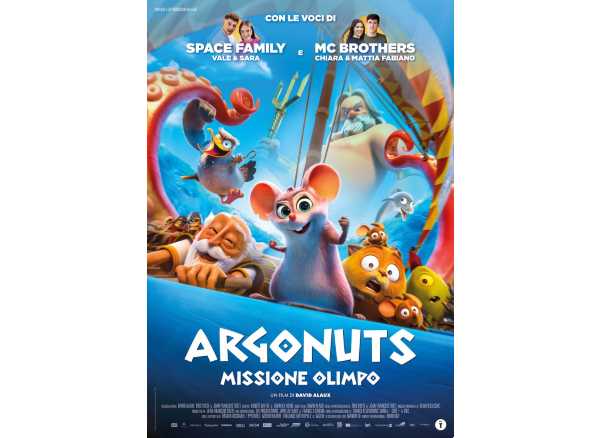 Dal 9 febbraio il film d’animazione ARGONUTS - MISSIONE OLIMPO, con le voci della SPACE FAMILY e dei MC BROTHERS