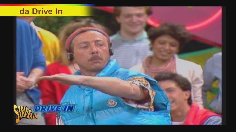 Stasera a STRISCIA LA NOTIZIA il grande ritorno del “Paninaro” del DRIVE IN