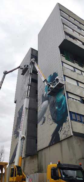 Sarà JDL la nota street artist olandese a realizzare il primo murale sul Serpentone di Roma per Street Art for Rights Forum Festival