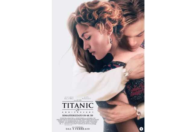 Titanic - In occasione del 25° anniversario, il film di James Cameron torna nelle sale italiane Titanic - In occasione del 25° anniversario, il film di James Cameron torna nelle sale italiane