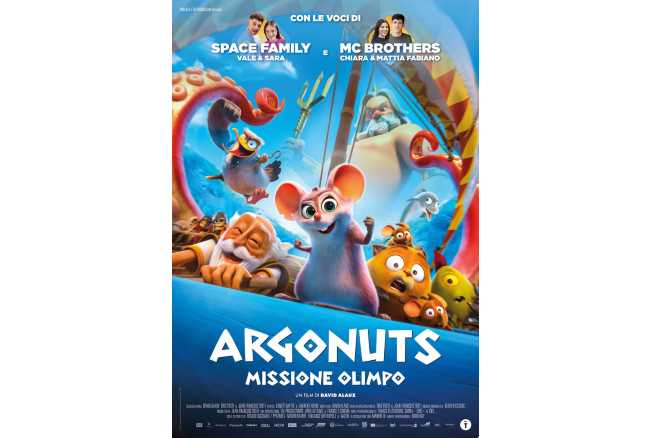 Dal 9 febbraio al cinema il film d’animazione ARGONUTS - MISSIONE OLIMPO, con le voci della SPACE FAMILY e dei MC BROTHERS