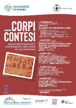 Dal 21 febbraio all’Università di Parma la rassegna “Corpi contesi” su diritti, autodeterminazione e libertà femminili