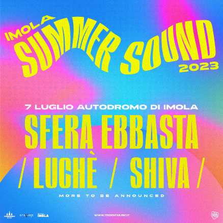 IMOLA SUMMER SOUND, il nuovissimo festival estivo organizzato da TRIDENT MUSIC e STUDIO'S