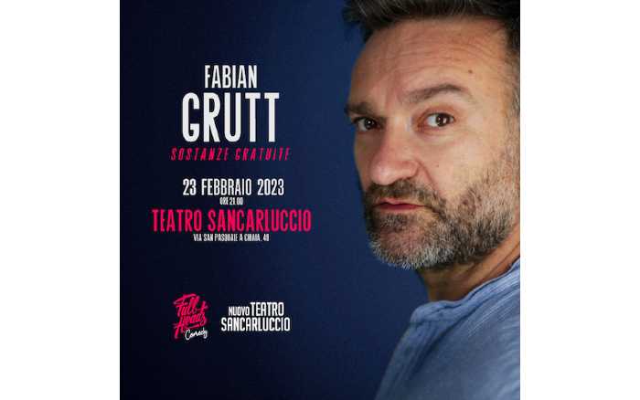 Fabian Grutt è il protagonista del nuovo appuntamento "Giovedì Stand Up Comedy” al Teatro Sancarluccio di Napoli