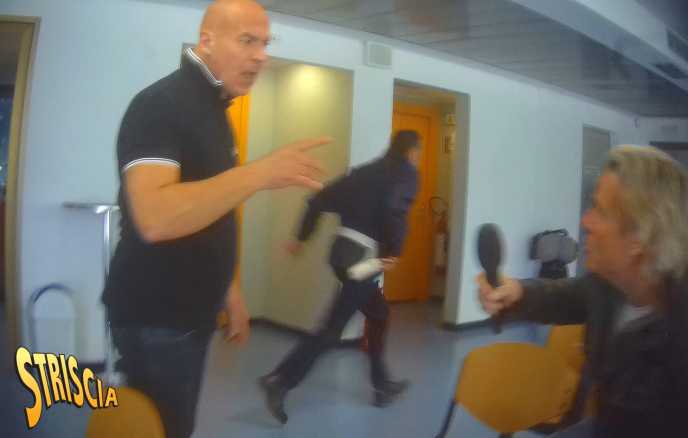 ANTEPRIMA STRISCIA - Aggressione a Jimmy Ghione all’Agenzia delle Entrate di Roma: la guardia giurata non ferma il barista “stragista”, ma scappa via