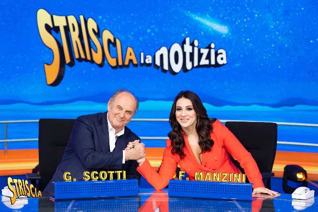 Al timone di STRISCIA LA NOTIZIA torna la coppia Gerry Scotti e Francesca Manzini insieme per il quarto anno consecutivo