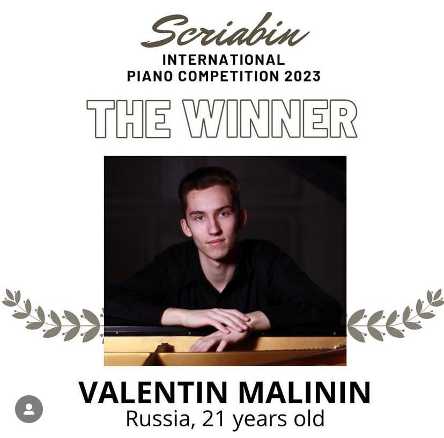 Il russo Valentin Malinin vince il Premio Scriabin 2023 Il russo Valentin Malinin vince il Premio Scriabin 2023