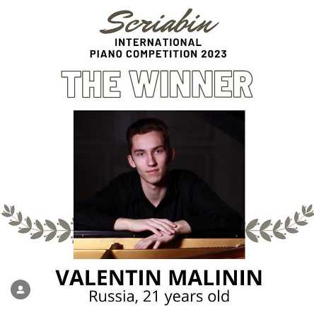 Il russo Valentin Malinin vince il Premio Scriabin 2023