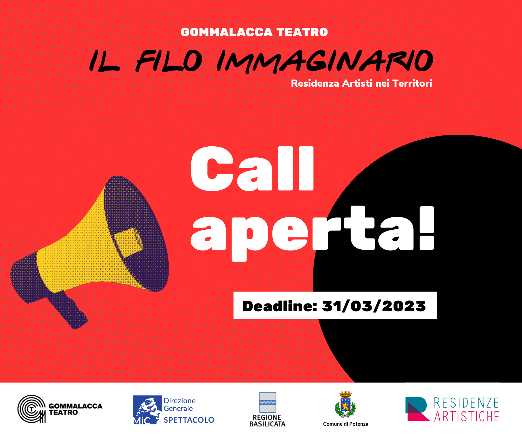 Artisti nei territori: bando di Gommalacca Teatro per tre residenze in Basilicata