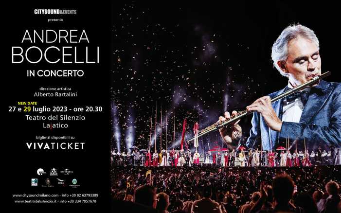 Teatro del Silenzio di ANDREA BOCELLI il 27 e 29 luglio a Lajatico Teatro del Silenzio di ANDREA BOCELLI il 27 e 29 luglio a Lajatico