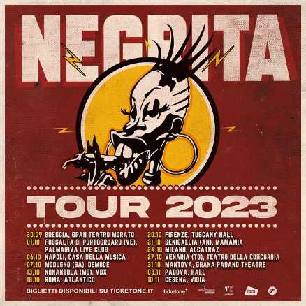 NEGRITA - Tornano in autunno con il tour, di nuovo in elettrico, nei club