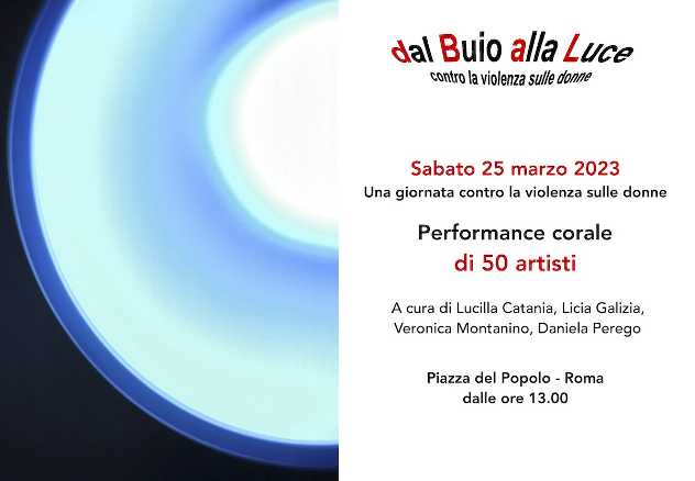Dal Buio alla Luce: una Performance corale di 50 artisti contro la violenza sulle donne