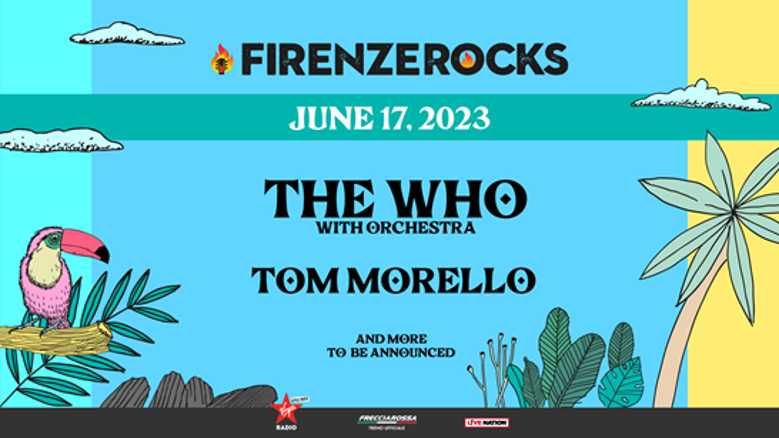 FIRENZE ROCKS annuncia TOM MORELLO nella giornata dei THE WHO