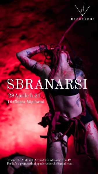 Doppio appuntamento a Spazio Recherche con due spettacoli ideati e diretti da Chiara Migliorini: SBRANARSI in scena il 28 aprile e PULSAZIONI in scena il 29 aprile
