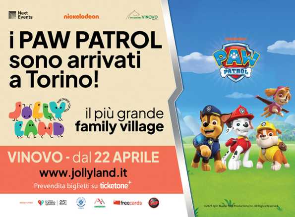 I PAW PATROL sono arrivati a Torino al JOLLYLAND I PAW PATROL sono arrivati a Torino al JOLLYLAND