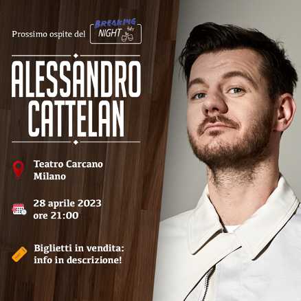 BREAKING ITALY - Alessandro Cattelan ospite di SHY il 28 aprile al Teatro Carcano di Milano