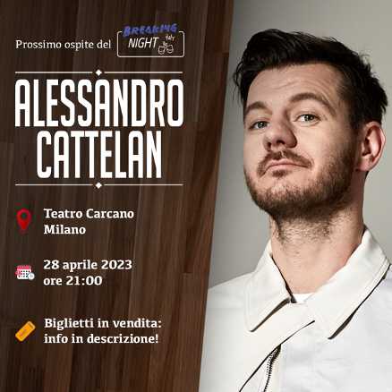 BREAKING ITALY - Alessandro Cattelan ospite di SHY il 28 aprile al Teatro Carcano di Milano BREAKING ITALY - Alessandro Cattelan ospite di SHY il 28 aprile al Teatro Carcano di Milano