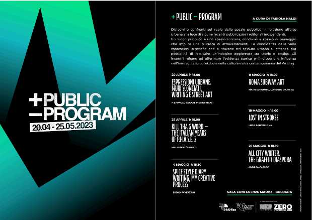 Al via da domani + PUBLIC - PROGRAM - Ciclo di incontri a cura di Fabiola Naldi al Museo d'Arte Moderna di Bologna