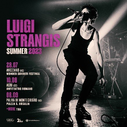 LUIGI STRANGIS annuncia le prime date outdoor del tour estivo