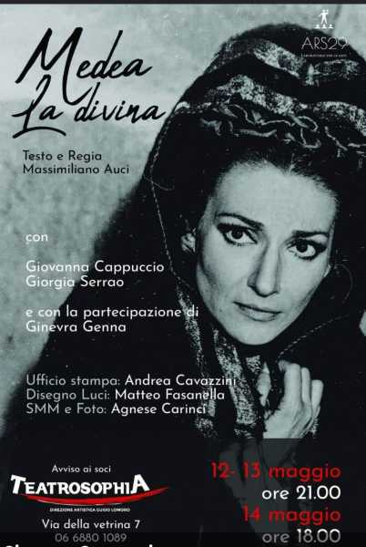 "MEDEA LA DIVINA" a Teatrosophia di Roma