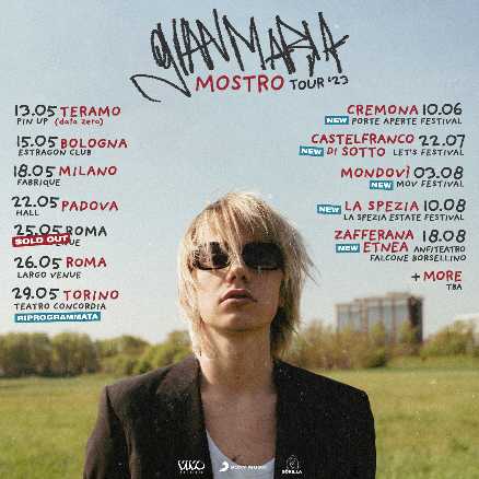 gIANMARIA annuncia le date estive di "MOSTRO TOUR 2023"