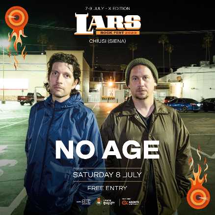 LARS ROCK FEST 2023 annuncia gli americani No Age come secondo headliner della sua decima edizione