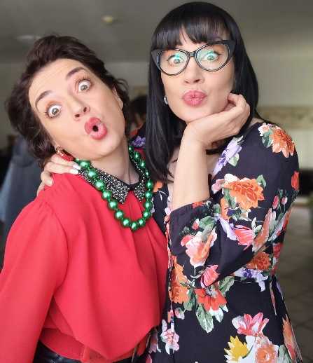 L'attrice CRISULA STAFIDA in Trentino sul set di “DIN DON” 6 e 7