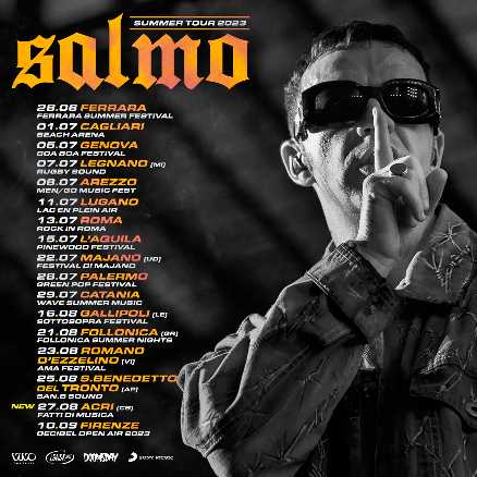 SALMO - In partenza il SUMMER TOUR