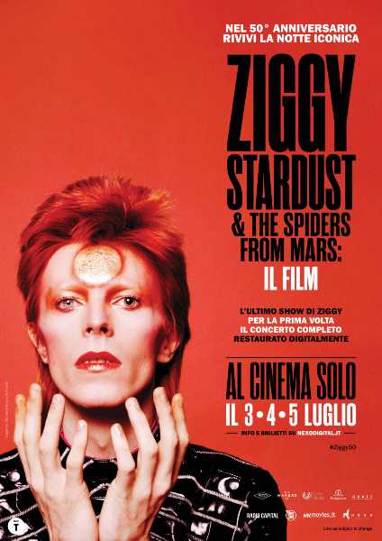 David Bowie torna al cinema con "Ziggy Stardust" in versione restaurata in digitale dal 3 al 5 luglio