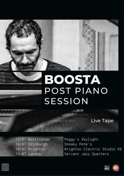 Al via il 12 luglio POST PIANO SESSION, il tour tra l'Inghilterra e l'Italia del produttore, compositore e autore DAVIDE "BOOSTA" DILEO
