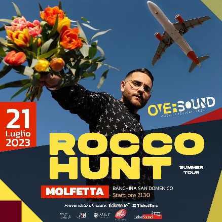 Rocco Hunt a Molfetta con il suo Summer Tour 2023