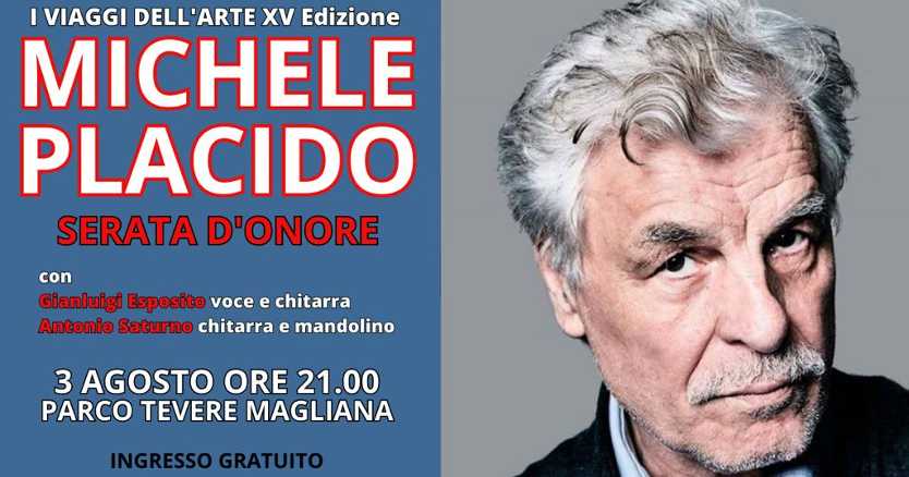 Michele Placido apre la kermesse artistica della XV edizione del Festival "I VIAGGI DELL'ARTE"