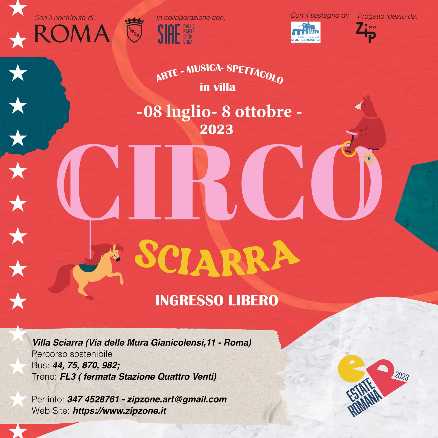 Al via Circo Sciarra a Villa Sciarra - Roma