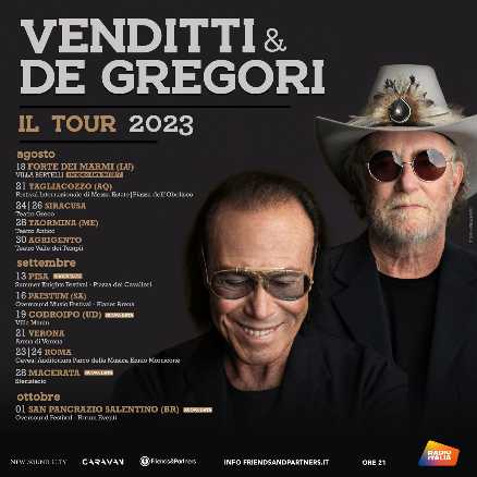 VENDITTI & DE GREGORI: al tour si aggiungono quattro nuove date