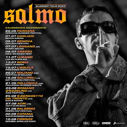 SALMO: il summer tour fa tappa a follonica (GR)