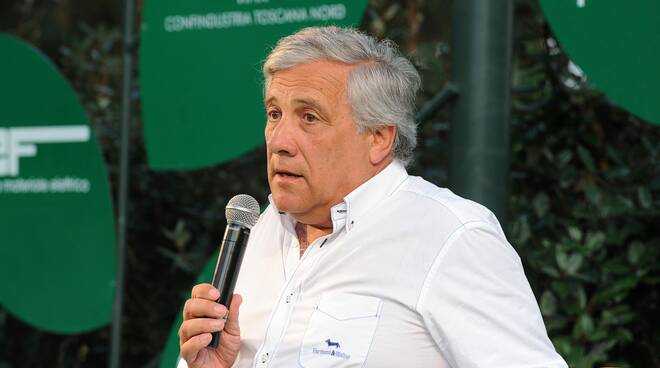 Il Vicepremier e Ministro degli Affari Esteri Antonio Tajani al Caffè della Versiliana