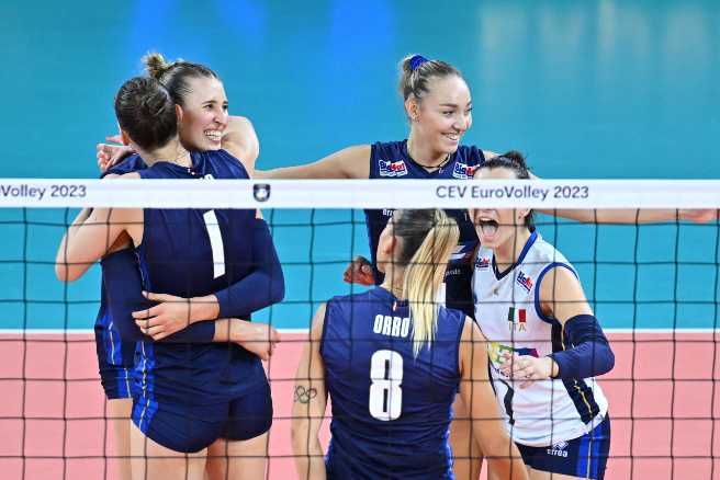 Oggi in TV: Volley, Europei femminili, Italia-Turchia vale la finale. "Derby" in panchina tra tecnici italiani