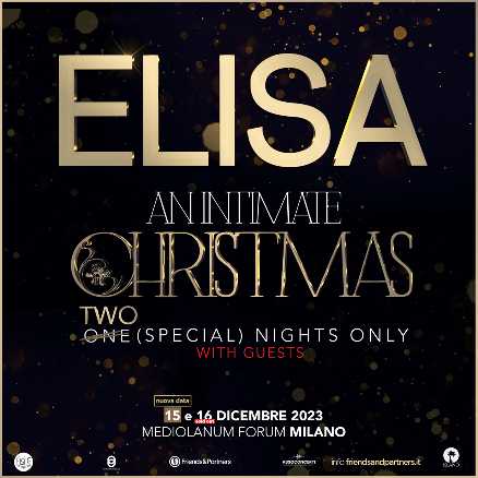 ELISA, lo show di Natale "An intimate Christmas"