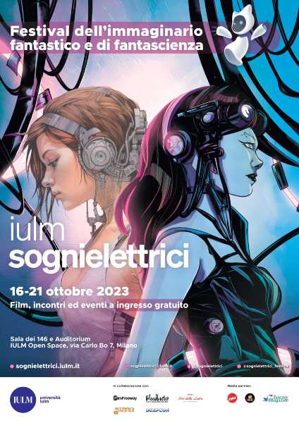 Sognielettrici - La locandina del festival dell'immaginario fantastico e di fantascienza 2023 Sognielettrici - La locandina del festival dell'immaginario fantastico e di fantascienza 2023