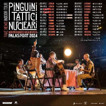 PINGUINI TATTICI NUCLEARI: fulmineo doppio sold out a Milano. Annunciate due nuove date PINGUINI TATTICI NUCLEARI: fulmineo doppio sold out a Milano. Annunciate due nuove date