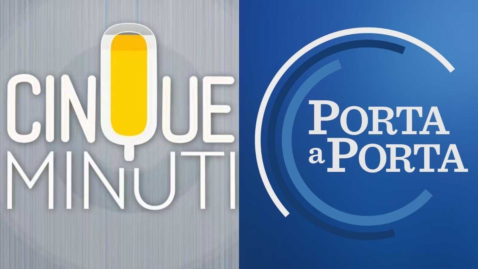 Stasera in tv Fazzolari a "Cinque Minuti" e "Porta a Porta" 