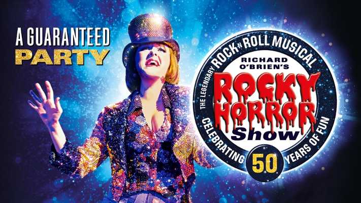 "The Rocky Horror Show" celebra 50 anni con tour mondiale al Teatro Olimpico di Roma (21-26 novembre). Diretto da Christopher Luscombe, con cast eccezionale e classici come "Time Warp".