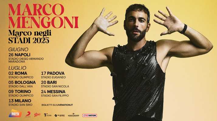 MARCO MENGONI - Live negli stadi nel 2025