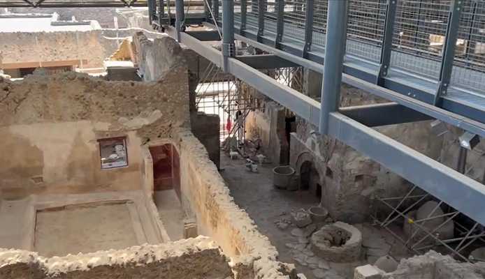 Pompei, apre al pubblico l’Insula dei Casti Amanti
