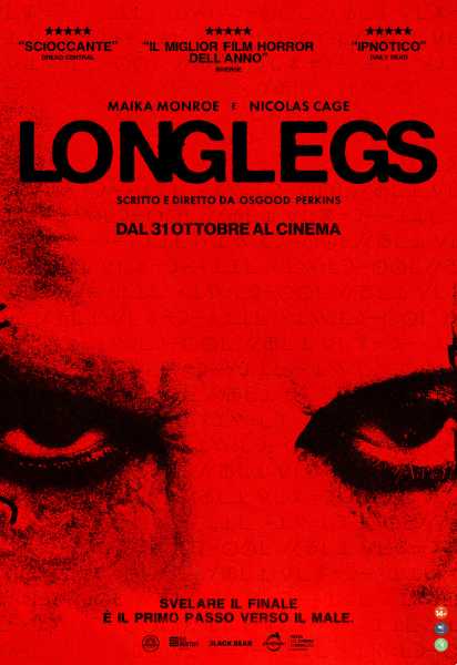 LONGLEGS, horror di Osgood Perkins, il 31 OTTOBRE al cinema
