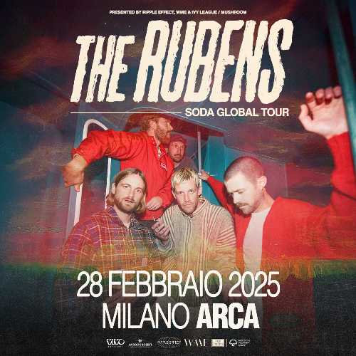 La band australiana "THE RUBENS" in Italia