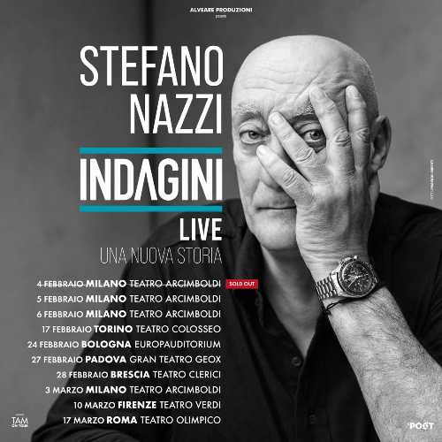 STEFANO NAZZI torna nel 2025 con nuove date a teatro di INDAGINI LIVE e un nuovo caso